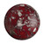 Cabochon Par Puca® 25mm - Opaque Coral Red New Picasso - (1 Piece) Czech Glass Cab