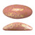 2 Pieces - Athos® Par Puca® Paris® 20x10mm - Opaque Rose Splash - Czech Glass Cab