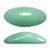 2 Pieces - Athos® Par Puca® Paris® 20x10mm - Opaque Light Green Turquoise Luster - Czech Glass Cab