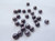 25 Beads - Cabochon 7mm 2-Hole Polychrome Orchid Aqua