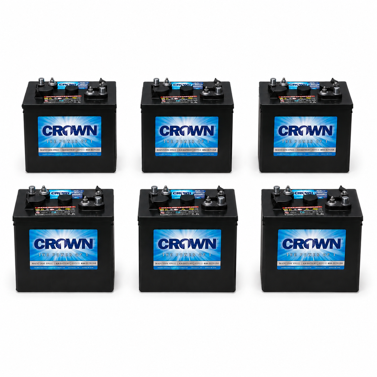 Emerald Electric Vehicle Corp EVP1238 - Pass. 72V Complete Battery Pack – 12CRVGC12, 6 Batteries
