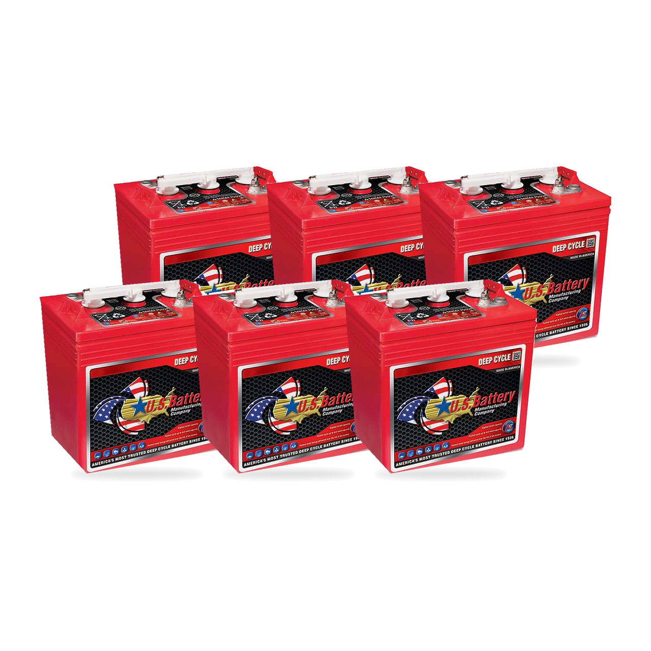 U.S. Battery US125XC2 6-battery 36V complete battery pack