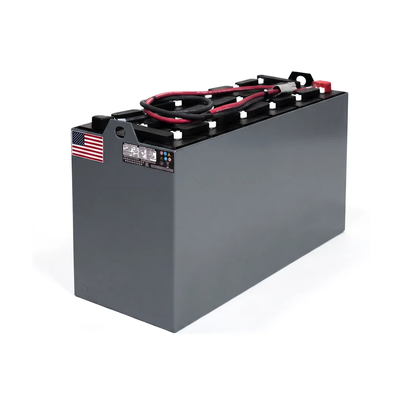 36V 18-125-17 refurbished forklift battery — hero view