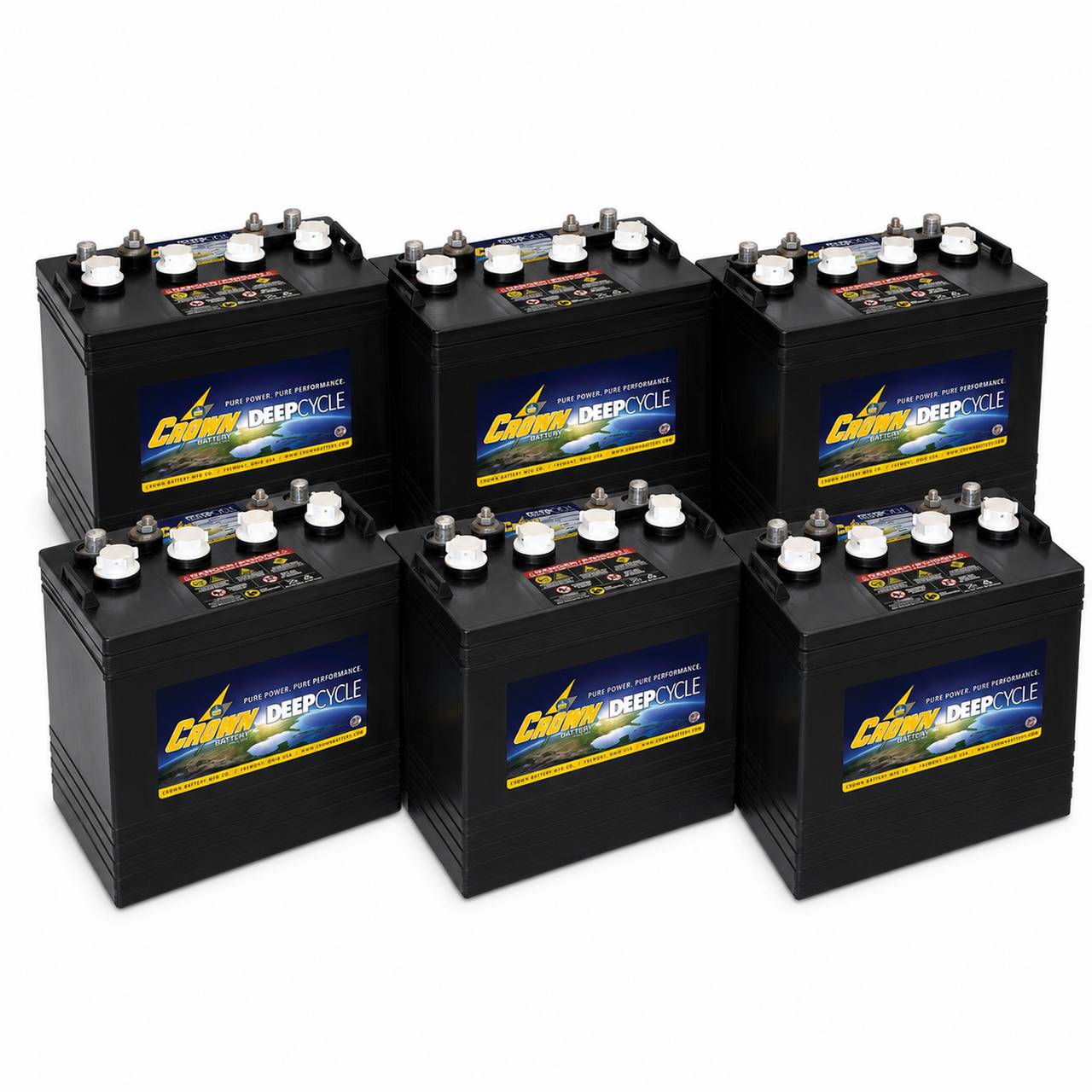 Crown CR-150 6-battery 48V complete battery pack
