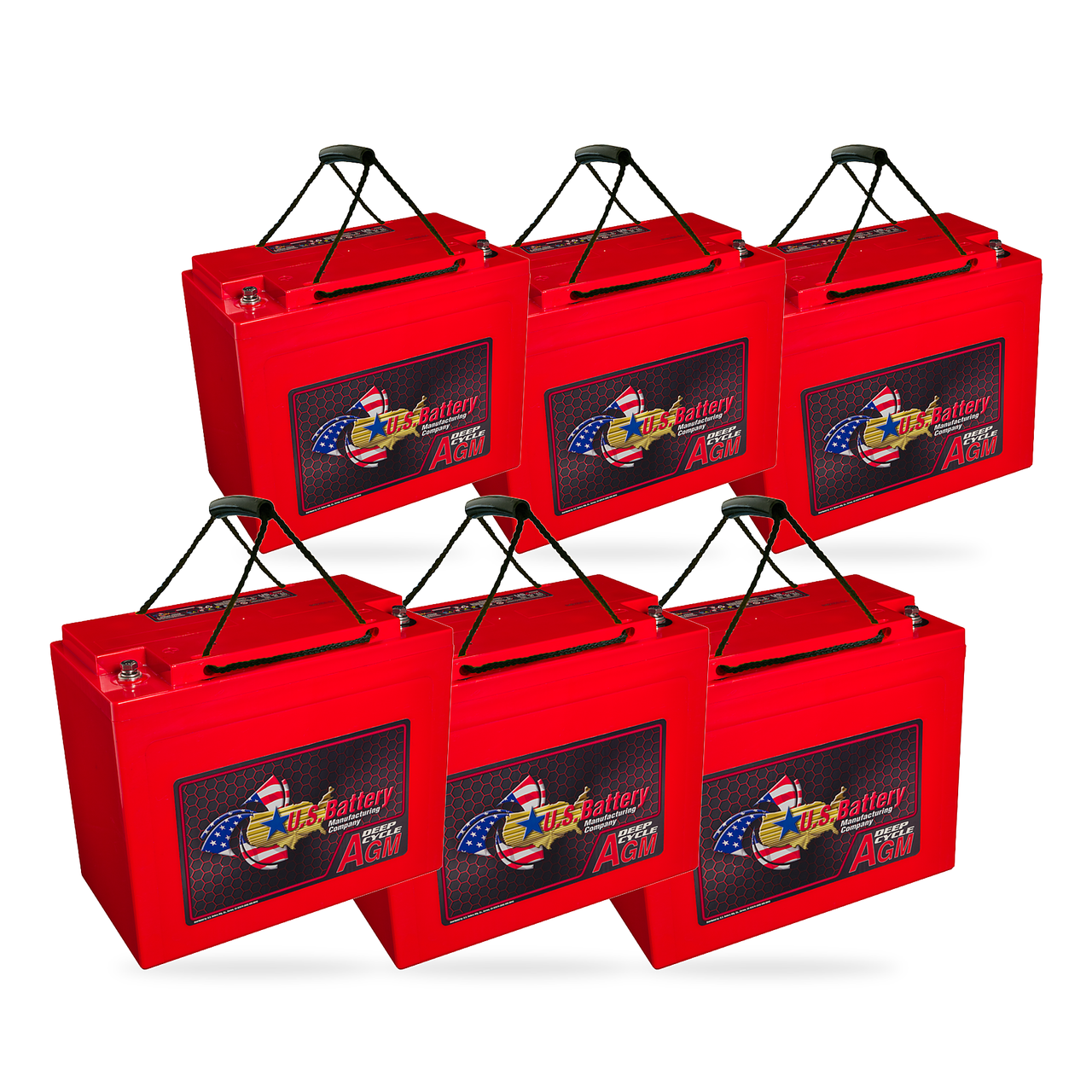 U.S. Battery US12VRXXC2 6-battery 72V complete battery pack