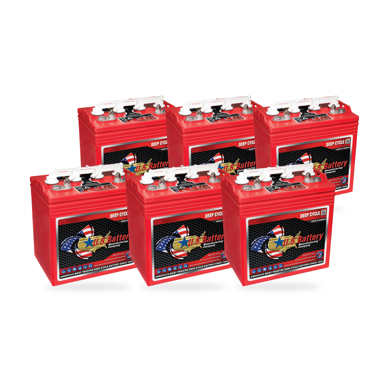 U.S. Battery US8VGCXC2 6-battery 48V complete battery pack