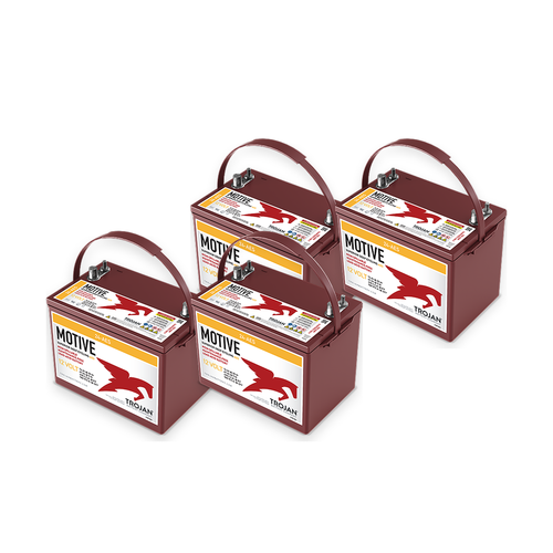 Trojan 24-AES 4-battery 48V complete battery pack
