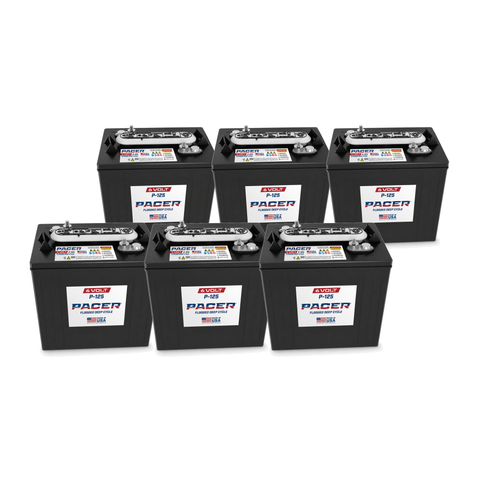 Trojan P-125 6-battery 36V complete battery pack