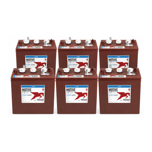 Trojan T605 6-battery 36V complete battery pack