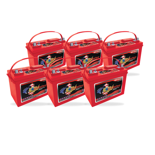 U.S. Battery US24DCXC2 6-battery 72V complete battery pack