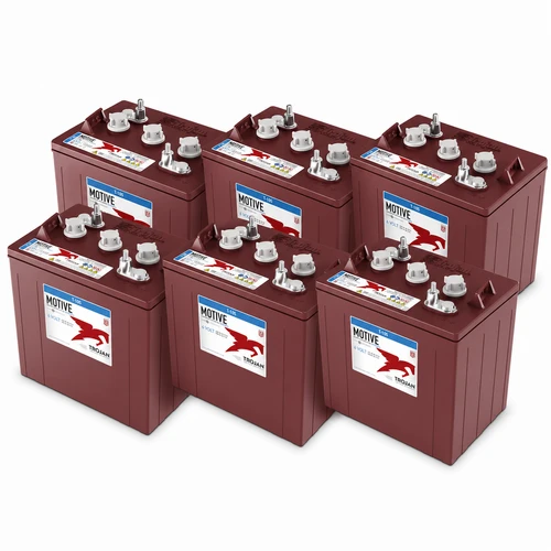 Kent Euroclean KA 266EB 36V Complete Battery Pack – T105, 6 Batteries — Trojan T105 6-battery 36V complete battery pack