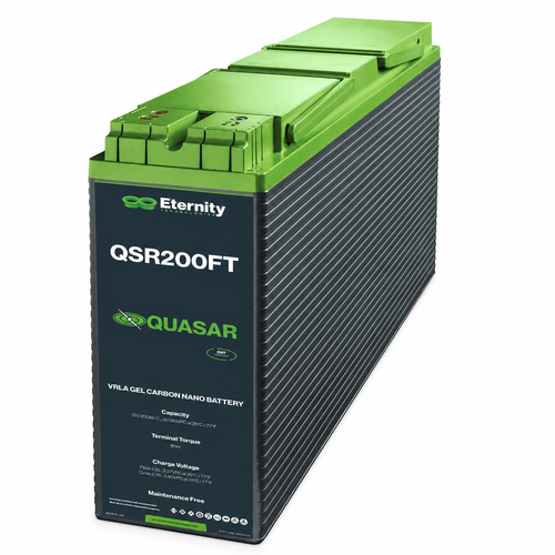 Eternity Quasar QSR200FT 12V 200Ah Gel Carbon Nano UPS Battery — product view 1
