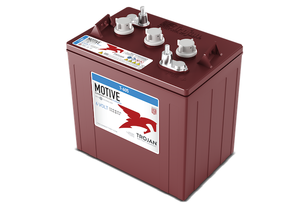 6V 210Ah Flooded Golf Cart Battery - T605 battery for Raymond 8210 (8" BOX)