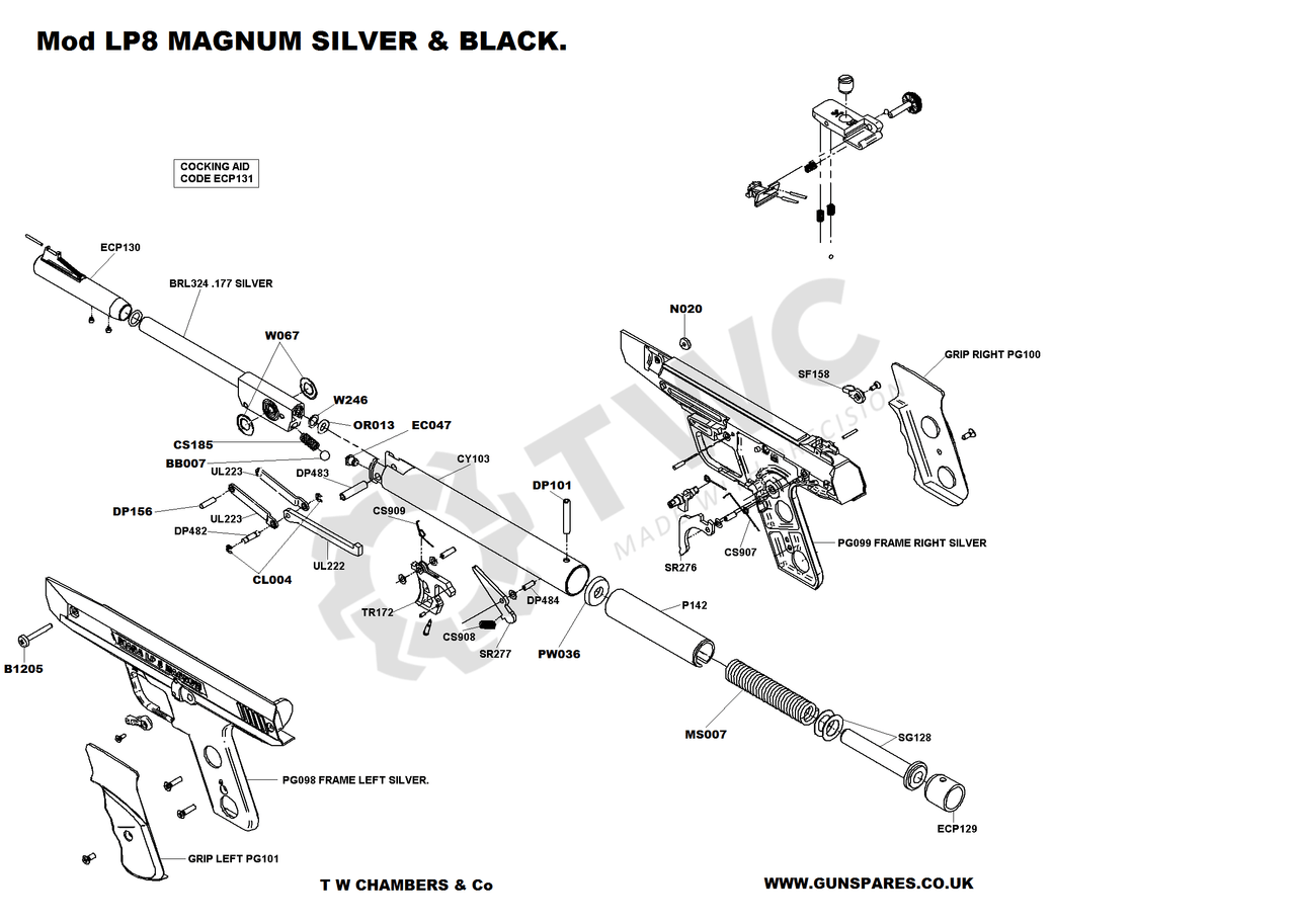Diana/Original LP8 Magnum (Diagram Download)