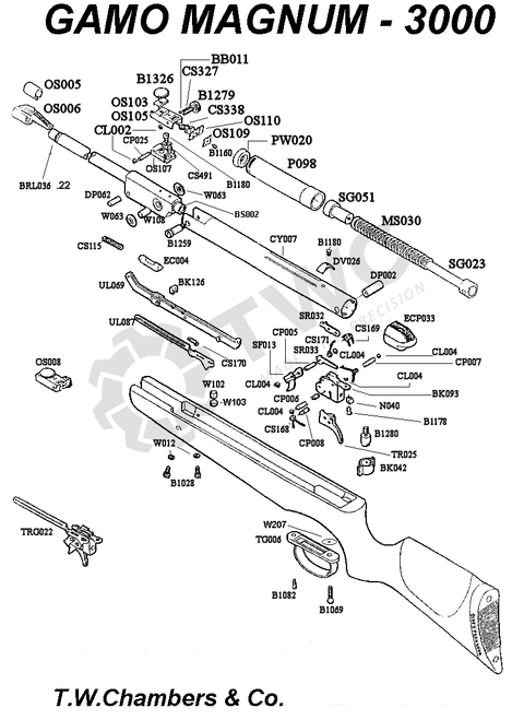 Airgun Spares - Gamo - Page 1 - T. W. Chambers & Co