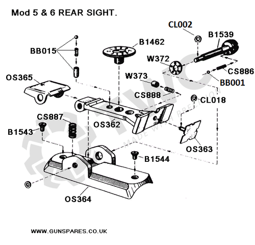 Mod 5 & 6 Rear Sight.