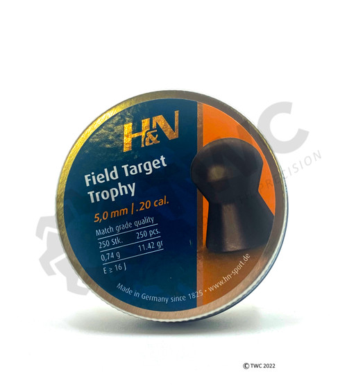 H&N Field Target Trophy
Calibre: .20cal 
Pellet Count: Qty. 250 H&N Field Target Trophy
Calibre: .20cal 
Pellet Count: Qty. 250
