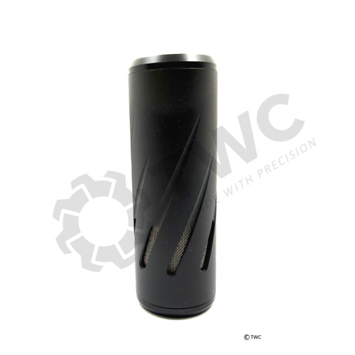 Huggett Atom Air Gun Silencer, 1/2" UNF flat end