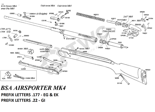 BSA Airsporter Mk 4  (Diagram Download)