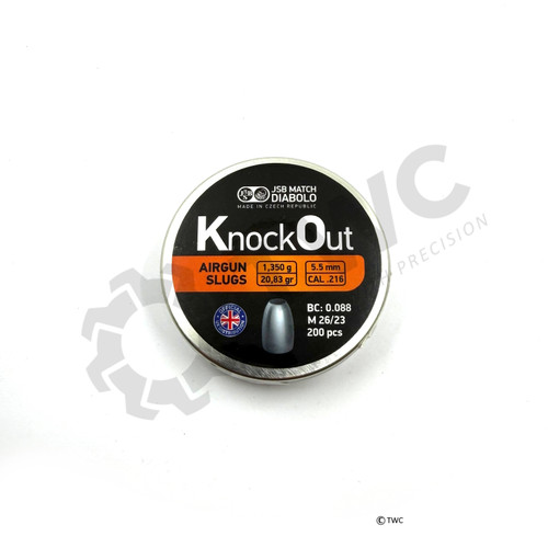 JSB Knockout Slugs .216 (5.5mm) 20.83g 200pk