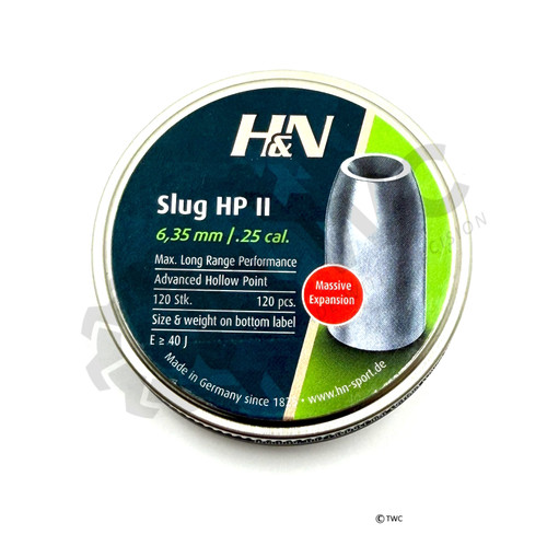 PEL107- H&N Slug HP .25 (30gr Tin of 120)
