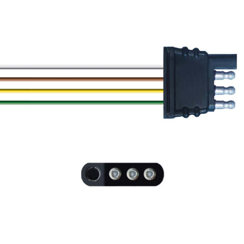 Four Wire Pigtail Plug with 14" Wires