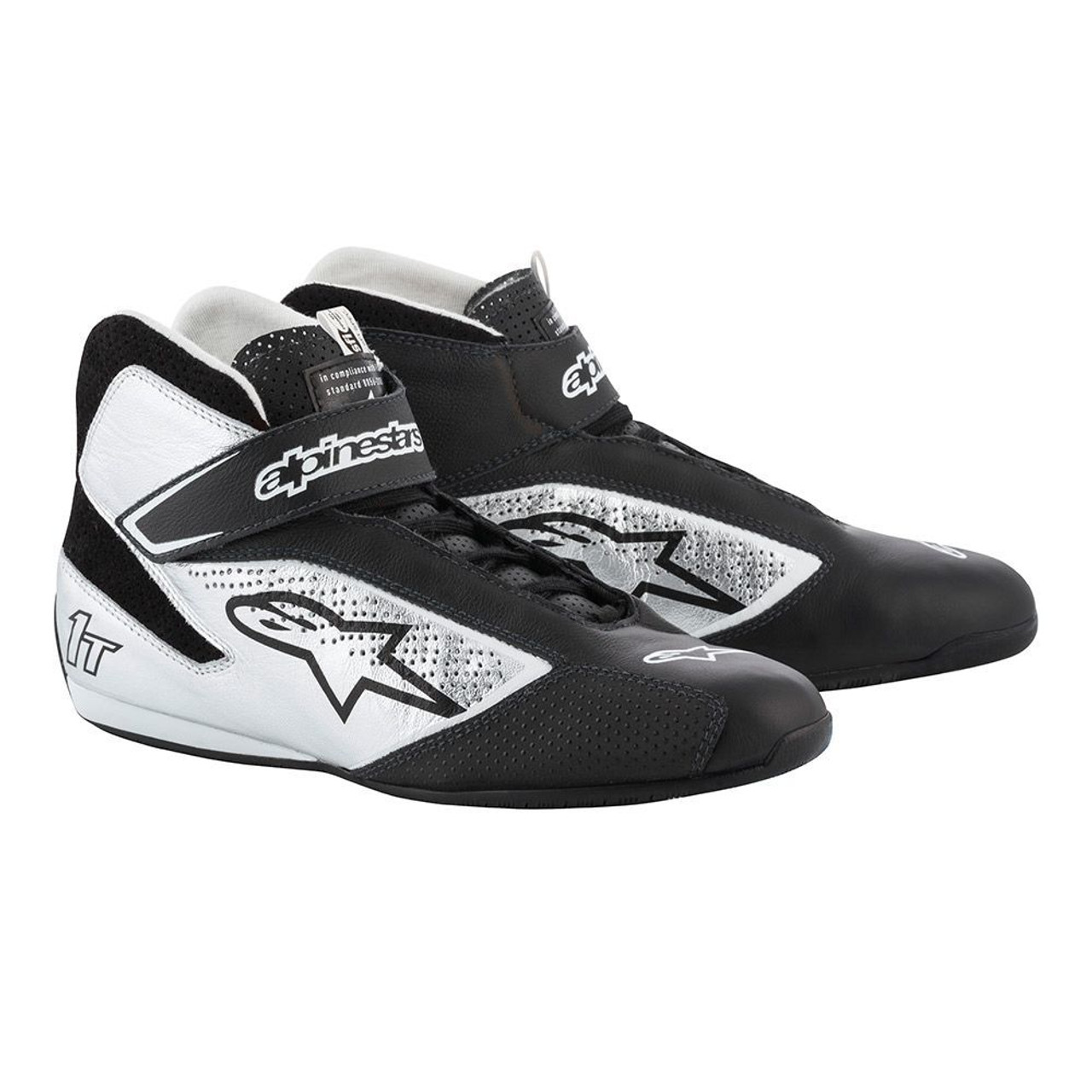 Tech 1-T Shoe Black / Silver Size 10 ALP2710119-119-10
