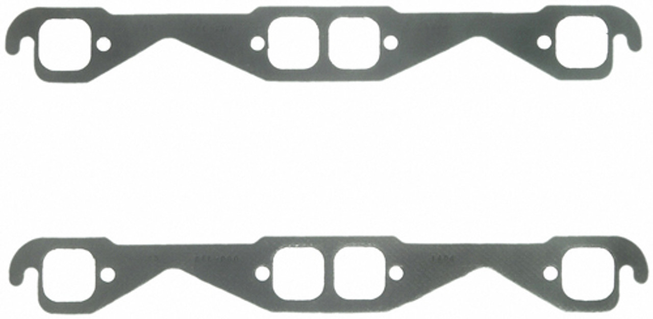 SB Chevy Exhaust Gaskets SQUARE PORTS STOCK SIZE FEL1404
