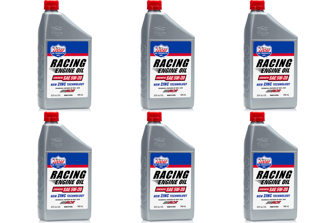 5w20 Synthetic Racing Oil Case 6 x 1 Quart LUC10883-6
