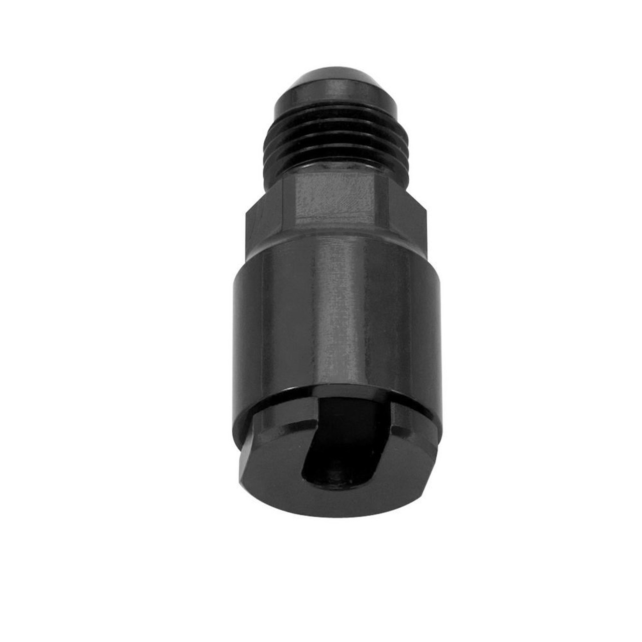 EFI Fuel Fitting 6an Male to 1/4 Female Black RUS641303