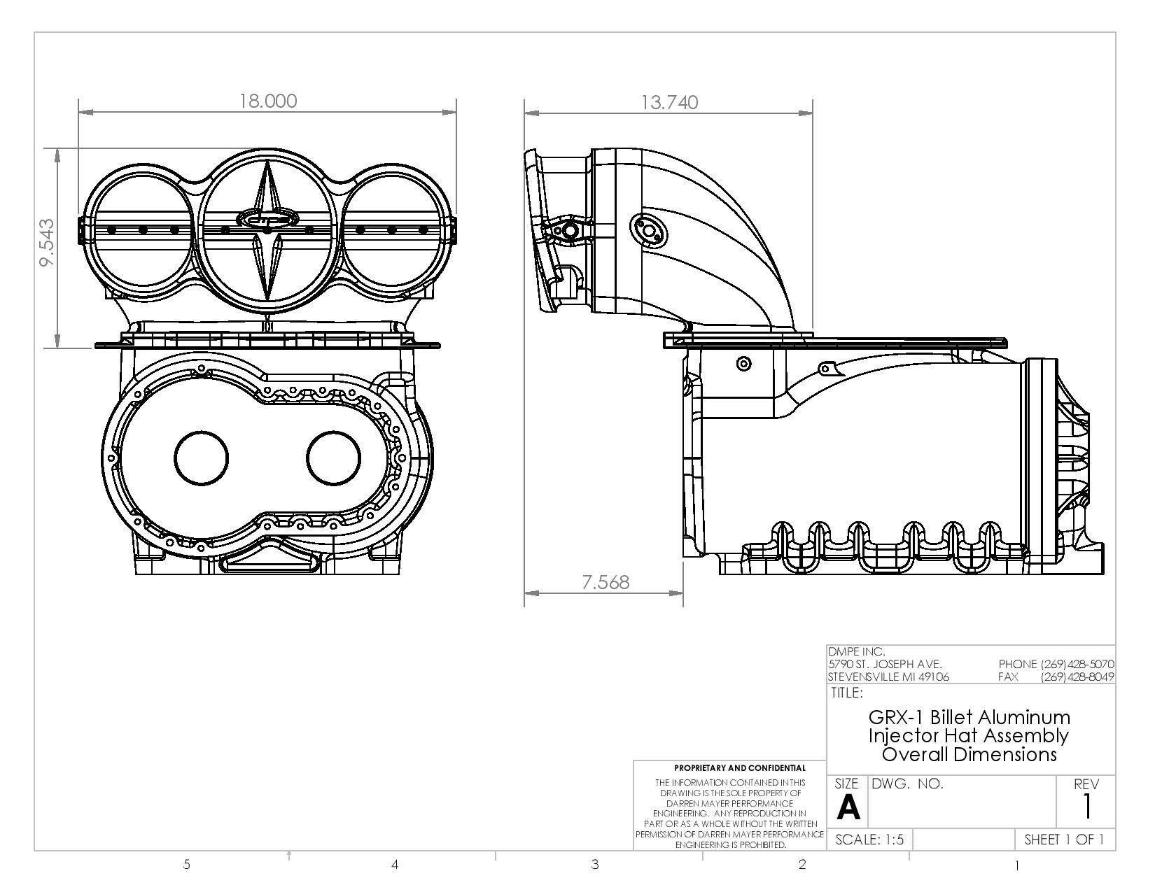 GRX-1 Assembly Dimensions