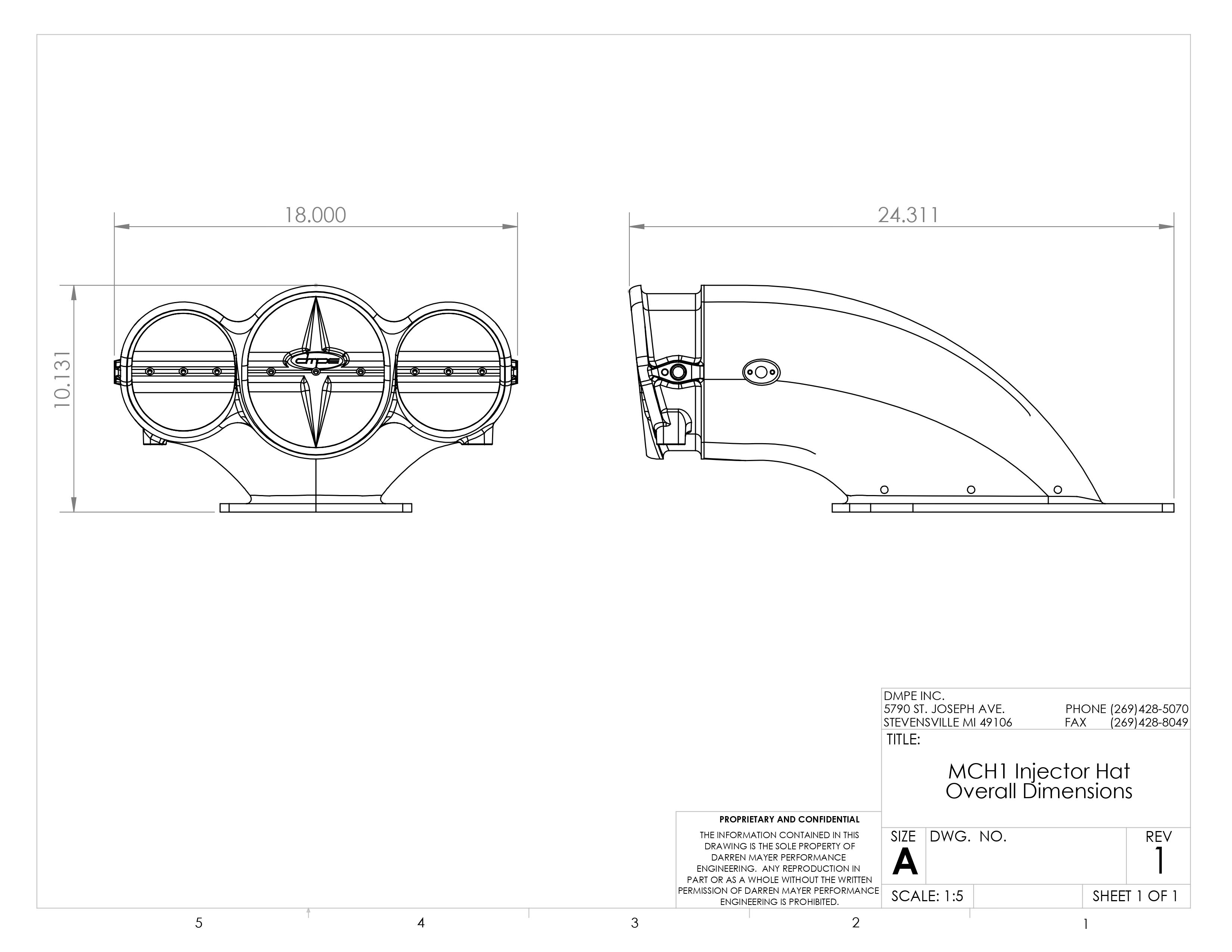 MCH1 Overall Dimensions