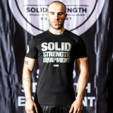 Solid Strength Mens T Shirt Black