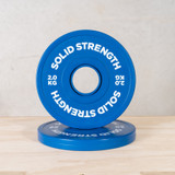 Solid Strength 15kg Colour Friction Grip Olympic Incremental Plate Set