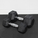 Solid Strength 30kg Hex Dumbbell (x1)
