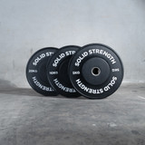 Solid Strength 70kg Black Olympic Bumper Plate Package