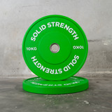 Solid Strength 70kg Colour Olympic Bumper Plate Package