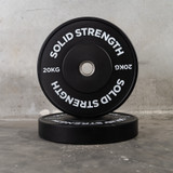 Solid Strength 100kg Black Olympic Bumper Plate Package