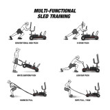 Multi-Functional Sled Training
The greatest benefit of using the XT3 Sled is the ability to perform a variety of different movements anytime and any place. Every feature of the sled is designed to provide a multifunctional training tool.