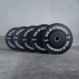 Solid Strength 5kg Black Olympic Bumper Plates V2 (pair)