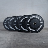 Solid Strength 15kg Black Olympic Bumper Plates V2 (pair)