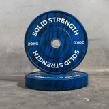 Solid Strength 20kg Brushed Olympic Bumper Plates (pair)