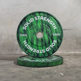 Solid Strength 70kg Brushed Olympic Bumper Plate Package