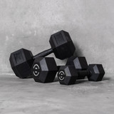 Solid Strength   3kg Rubber Coated Hex Dumbbell (x1)