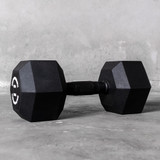 Solid Strength 9kg Rubber Coated Hex Dumbbell (x1)