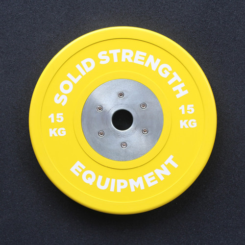 Solid Strength 15kg Competition Olympic Bumper Plates (pair)