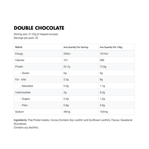NZ Protein Pea Protein Isolate 1kg