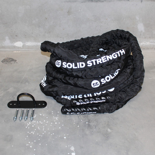 Solid Strength Nylon-Covered 12m Battle Rope