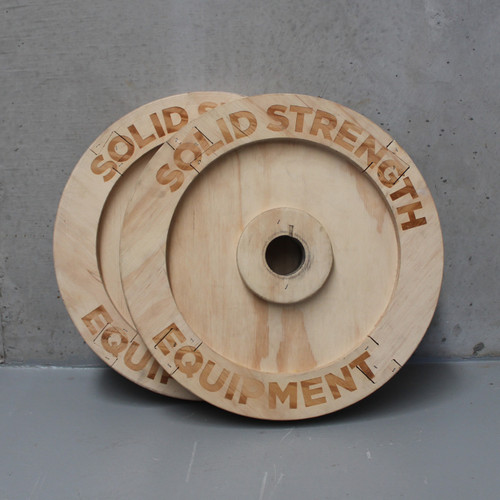 Solid Strength 2.5kg Wooden Olympic Sized Technique Plates (pair)