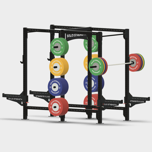 Solid Strength Goliath Power Rack — Double + Storage